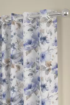 ROSARA HOME Floral Pack of 2 Regular Door Curtains -7 Feet,Lavender