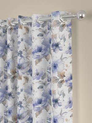 ROSARA HOME Floral Pack of 2 Regular Long Door Curtains -9 Feet,Lavender 2