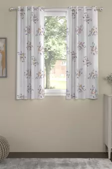 ROSARA HOME Floral Pack of 2 Regular Window Curtains -5 Feet,Multicolor