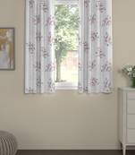 ROSARA HOME Floral Pack of 2 Regular Window Curtains -5 Feet,Multicolor