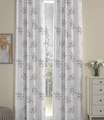 ROSARA HOME Floral Pack of 2 Regular Long Door Curtains -9 Feet,Multicolor