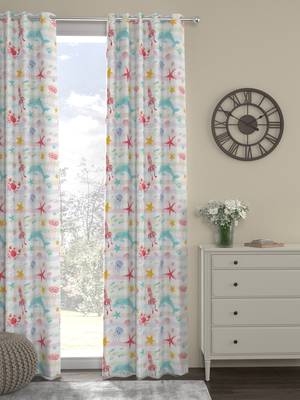 ROSARA HOME Animal Pack of Single Regular Long Door Curtain -9 Feet,Multicolor 1
