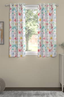 ROSARA HOME Animal Pack of 2 Regular Window Curtains -5 Feet,Multicolor