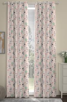 ROSARA HOME Animal Pack of 2 Regular Door Curtains -7 Feet,Multicolor
