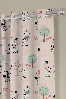 ROSARA HOME Animal Pack of 2 Regular Long Door Curtains -9 Feet,Multicolor