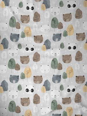 ROSARA HOME Animal Pack of 2 Regular Window Curtains -5 Feet,Brown 3