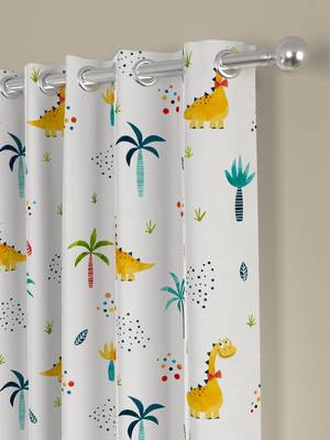 ROSARA HOME Animal Pack of 2 Regular Long Door Curtains -9 Feet,Multicolor 2