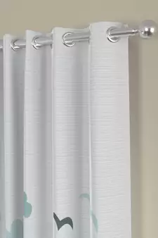 ROSARA HOME Boat Print Pack of 2 Regular Door Curtains -7 Feet,Multicolor