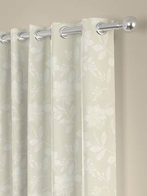 ROSARA HOME Jacquard Pack of 2 Regular Window Curtains -5 Feet,Off White 2