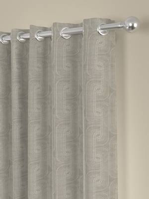 ROSARA HOME Jacquard Pack of 2 Regular Long Door Curtains -9 Feet,Beige 2