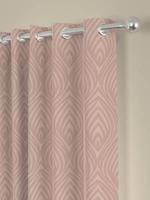 ROSARA HOME Jacquard Pack of 2 Regular Long Door Curtains -9 Feet,Blush 2