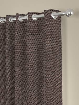 ROSARA HOME Textured Pack of 2 Black Out Long Door Curtains -9 Feet,Mauve 2