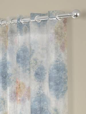 ROSARA HOME Abstract Pack of 2 Sheer Window Curtains -5 Feet,Multicolor 2