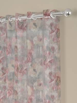 ROSARA HOME Floral Pack of 2 Sheer Door Curtains -7 Feet,Multicolor 2