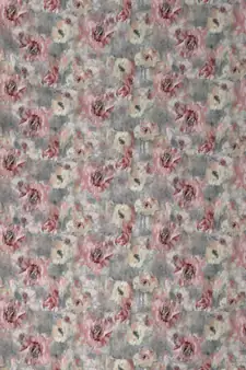 ROSARA HOME Floral Pack of 2 Sheer Door Curtains -7 Feet,Multicolor