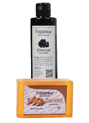 Herbal Charcoal Facewash with SandalWood Soap 1