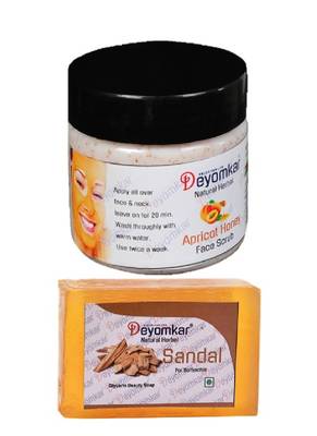 Herbal Apricot Honey Scrub with SandalWood Soap 1