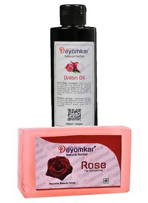 Herbal Onion oil with Rose Soap 1