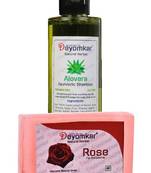 Herbal Alovera Shampoo with  Rose Soap