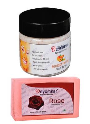 Herbal Apricot Honey Scrub with  Rose Soap 1
