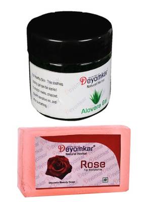 Herbal Alovera Gel with  Rose Soap 1
