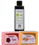 Herbal Amla Brinjraj Shampoo with SandalWood Soap And Rose Soap