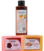 Herbal Orange Peel Of Mask with SandalWood Soap And Rose Soap