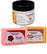 Herbal Apricot Honey Scrub with SandalWood Soap And Rose Soap