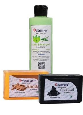 Herbal Amla Brinjraj Conditioner with SandalWood Soap And Charcoal Soap 1