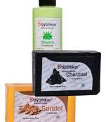 Herbal Alovera Conditioner with SandalWood Soap And Charcoal Soap