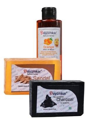 Herbal Orange Peel Of Mask with SandalWood Soap And Charcoal Soap 1