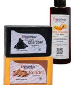 Herbal Haldi Chandan FaceWash with SandalWood Soap And Charcoal Soap
