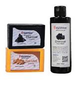 Herbal Charcoal Facewash with SandalWood Soap And Charcoal Soap