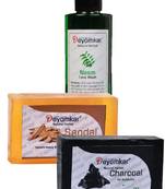 Herbal Neem FaceWash with SandalWood Soap And Charcoal Soap