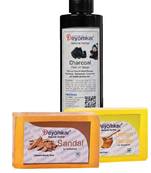 Herbal Charcoal Peel of Mask with and SandalWood Soap And Lemon Honey Soap