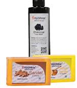 Herbal Charcoal Facewash with SandalWood Soap And Lemon Honey Soap
