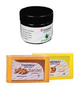 Herbal Alovera Gel with SandalWood Soap And Lemon Honey Soap
