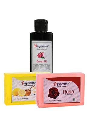 Herbal Onion oil with Rose Soap And Lemon Honey Soap 1