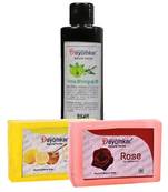 Herbal Amla Brinjraj Oil with Rose Soap  And Lemon Honey Soap