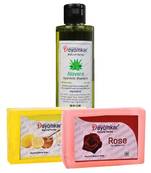 Herbal Alovera Shampoo with Rose Soap And Lemon Honey Soap