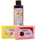 Herbal Orange Peel Of Mask with Rose Soap And Lemon Honey Soap