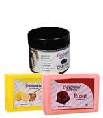 Herbal Charcoal scrub with Rose Soap And Lemon Honey Soap