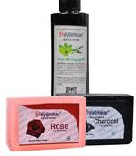 Herbal Amla Brinjraj Oil with Rose Soap  And Charcoal  Soap