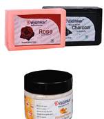 Herbal Apricot Honey Scrub with Rose Soap And Charcoal  Soap