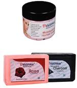 Herbal Cream with Rose Soap And Charcoal  Soap