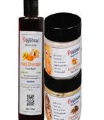 Deyomkar Natural Herbal Haldi Chandan Facewash Apricot Scrub And Sandalwood facepack