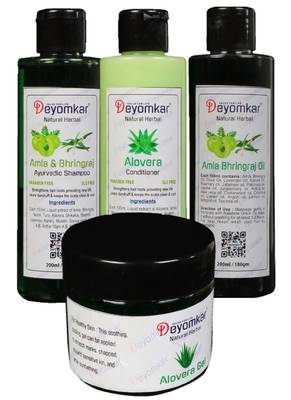 1 Amla Brinjraj shampoo 1 Alovera Conditioner 1 Amla Oil 1 Alovera Gel 1