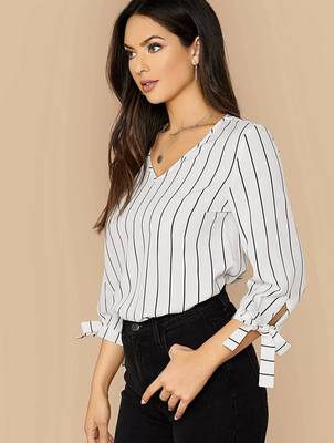 White printed twill crop-tops 4