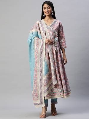 Pink gotta patti cotton salwar 1