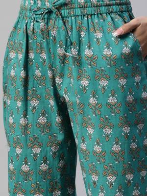 Green mirror cotton salwar 4